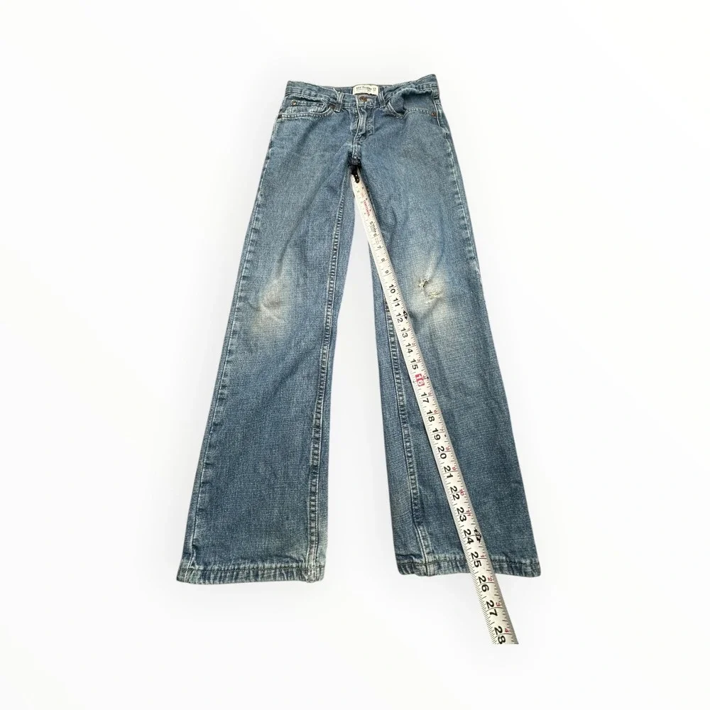 Urban Pipeline Jeans Boy 12 Blue Medium Wash Straight Leg Distressed Denim Pants